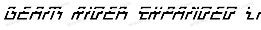 Beam Rider Expanded Laser字体转换